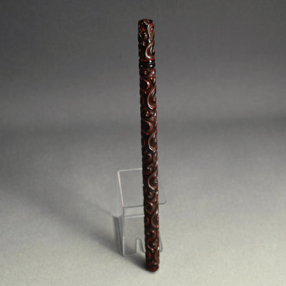 Carved Lacquer Kozutsu Incense Case by Chikusen