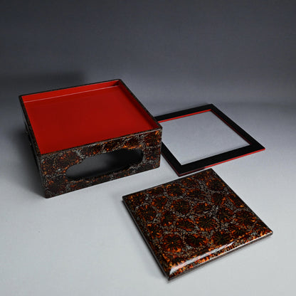 Spectacular Wakasa Stacking Lacquer Jubako Box
