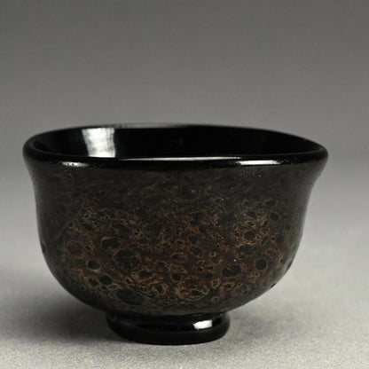 Very Rare Glass Guinomi Sake Cup ー鯉江 良二 “一寸口出手出 盃”