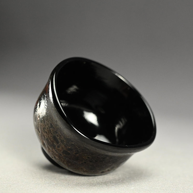 Very Rare Glass Guinomi Sake Cup ー鯉江 良二 “一寸口出手出 盃”