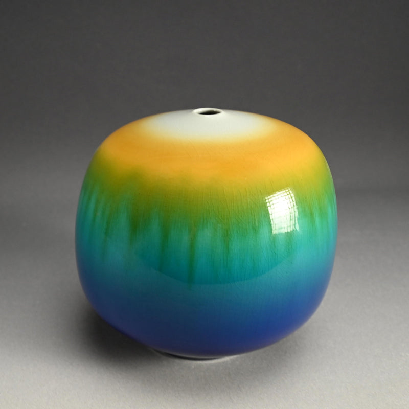 Yasokichi Ⅳ Vase ー徳田 順子 (四代 八十吉)  “瑞穂”