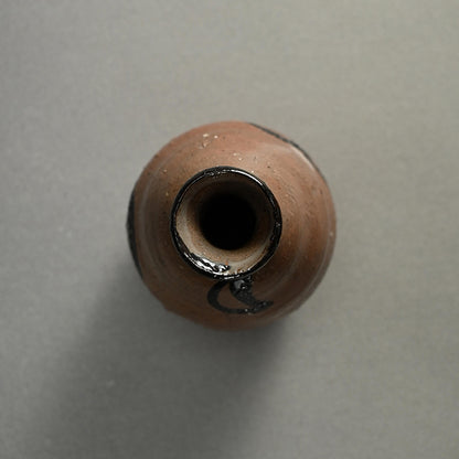 E-Karatsu Tokkuri Sake Flaskー中川 自然坊 “絵唐津徳利”