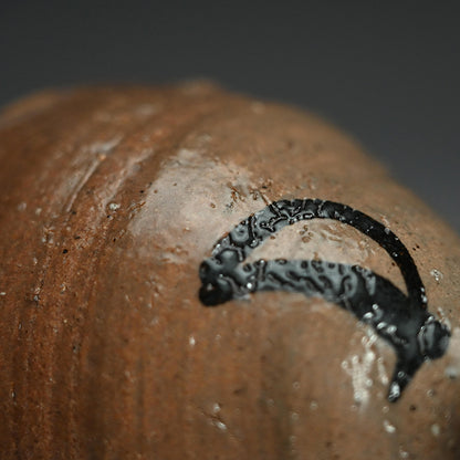 E-Karatsu Tokkuri Sake Flaskー中川 自然坊 “絵唐津徳利”