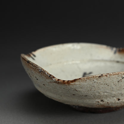 Kohiki Karatsu Kashiki Bowl ー中川 自然坊 “粉引唐津 菓子器”