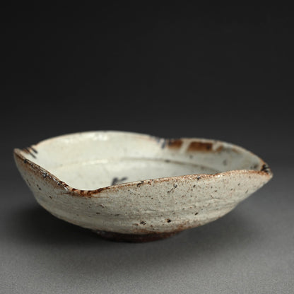 Kohiki Karatsu Kashiki Bowl ー中川 自然坊 “粉引唐津 菓子器”