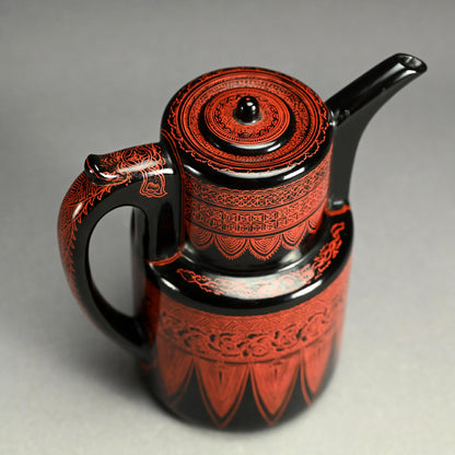 Antique Japanese Kinma Lacquered Choshi Pot ー木製 銚子