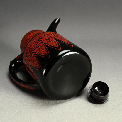 Antique Japanese Kinma Lacquered Choshi Pot ー木製 銚子