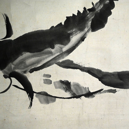 Edo period Ink Painting, Catfish ー斎藤 巻石