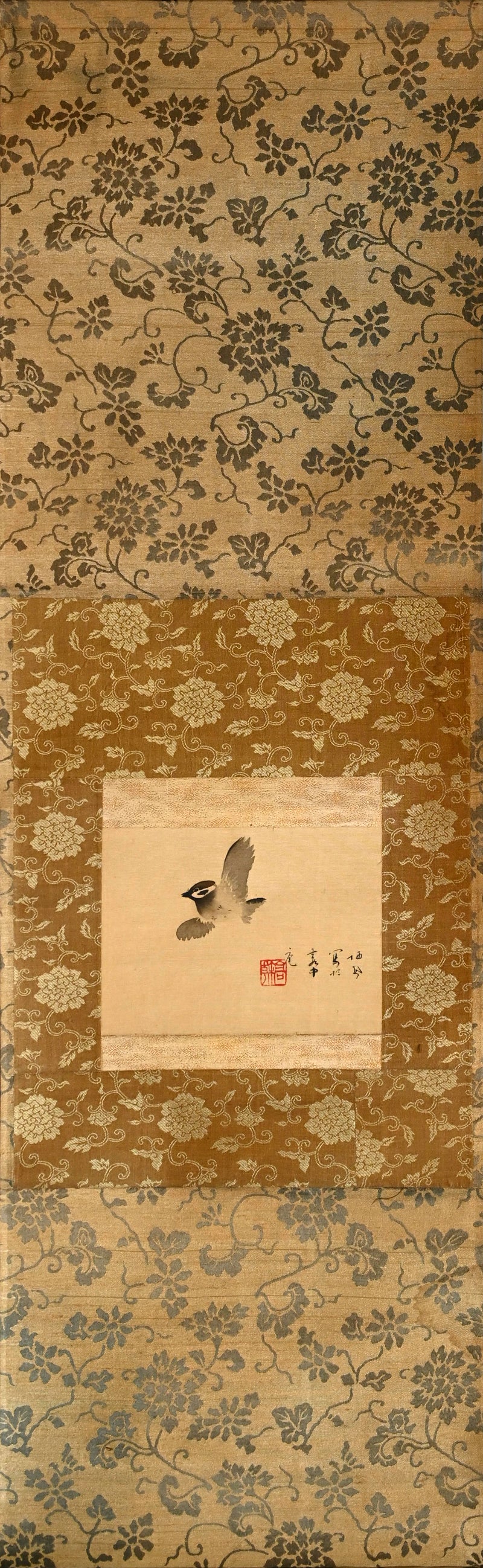 Starling Scroll ー竹内 栖鳳 “喜雀”