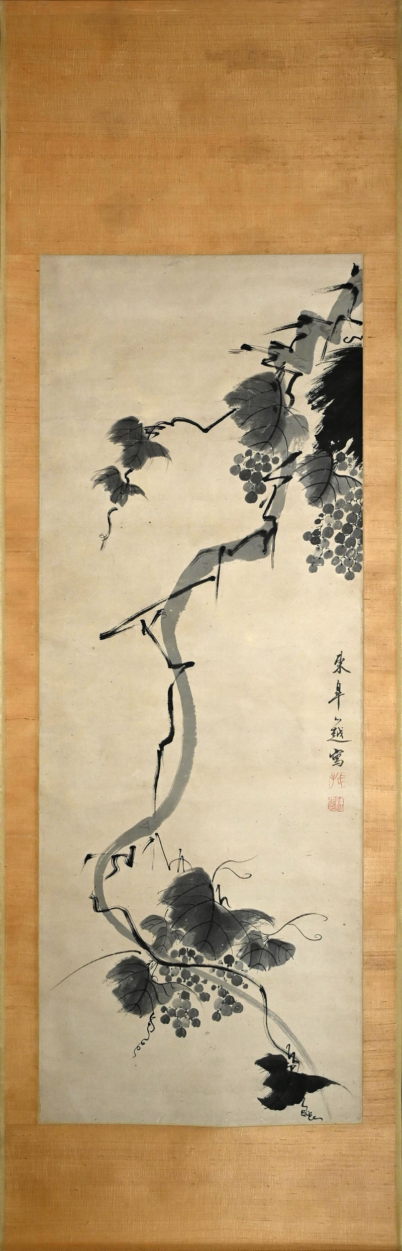 17th c. Grapes by Chinese Obaku Priest ー東皐 心越