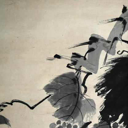 17th c. Grapes by Chinese Obaku Priest ー東皐 心越