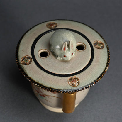 Rabbit Koro Incense Burner ー初代 久世 久宝 "兎 香爐"