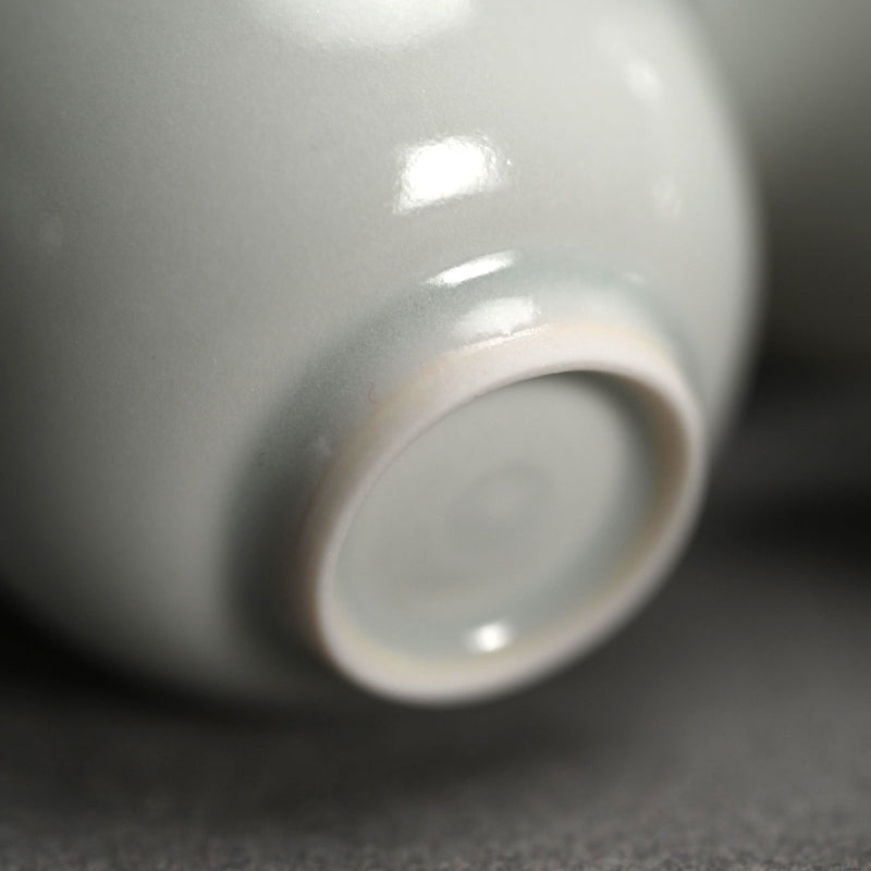 Sencha Porcelain Tea Cup Set ー八木 明 “蓋物付 煎茶碗”