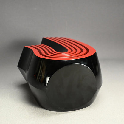 Contemporary Stylish Lacquer Vase by Kyuho