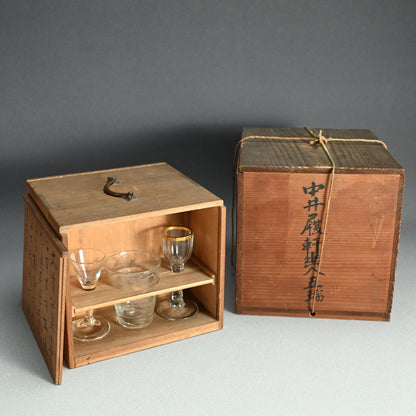 Set of 5 Dutch Glass Vessels from Nakai Riken Collection