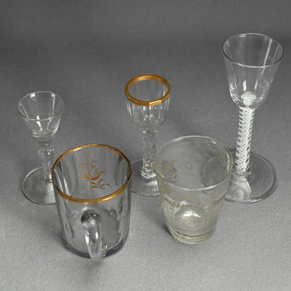 Set of 5 Dutch Glass Vessels from Nakai Riken Collection