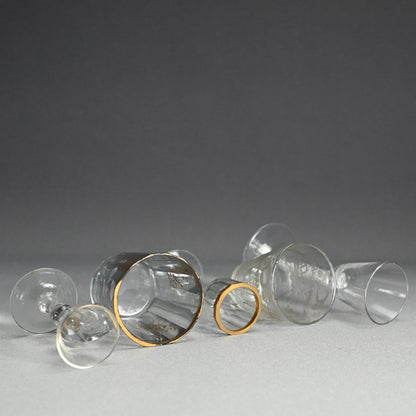 Set of 5 Dutch Glass Vessels from Nakai Riken Collection