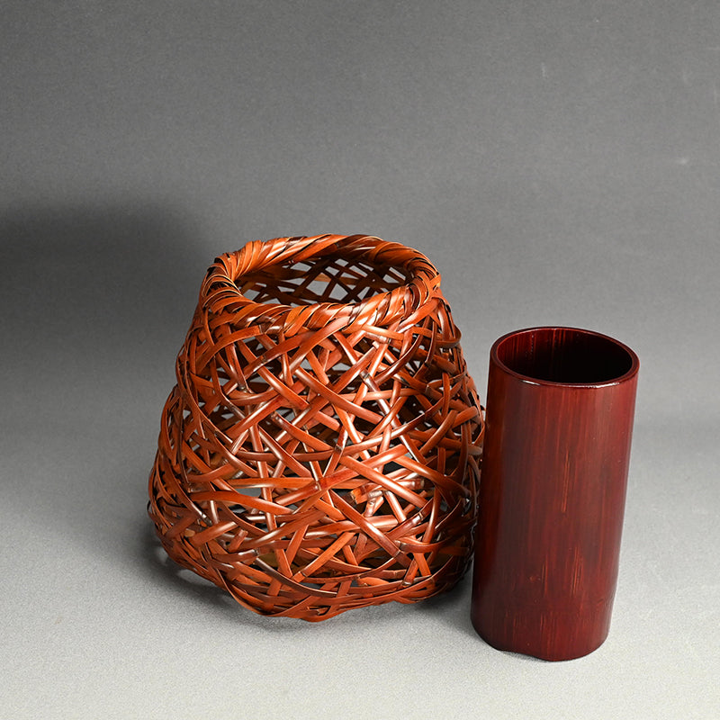 Bamboo Basket ー五代 早川 尚古斎 "鳳凰竹花籠"