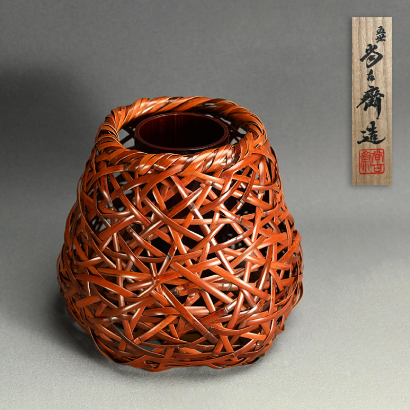 Bamboo Basket ー五代 早川 尚古斎 "鳳凰竹花籠"