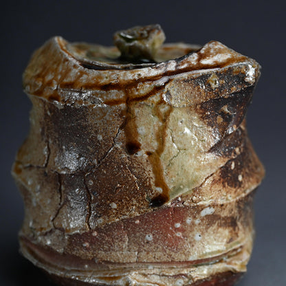 Iga Shinogi Mizusashi Water jar ー新 学 “伊賀 鎬水指”