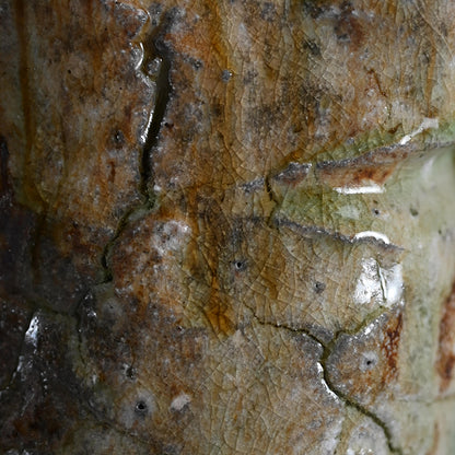 Iga Shinogi Mizusashi Water jar ー新 学 “伊賀 鎬水指”