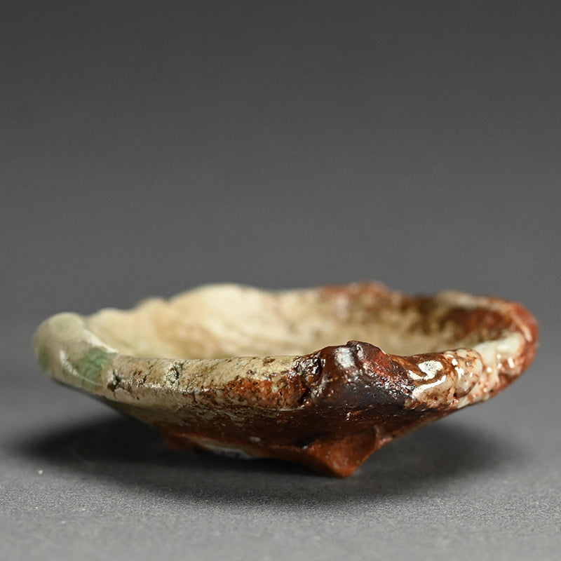 Iga Ash Glazed 5 pc. Plate Set ー新 学 “灰釉 叩き小皿”