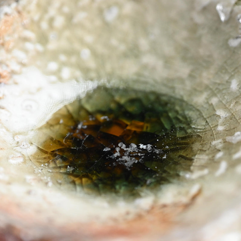 Iga Ash Glazed 5 pc. Plate Set ー新 学 “灰釉 叩き小皿”