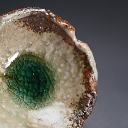 Iga Ash Glazed 5 pc. Plate Set ー新 学 “灰釉 叩き小皿”