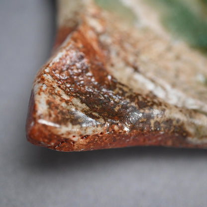 Haiyu Shinogi Small Plate ー新 学 “灰釉 鎬小皿”