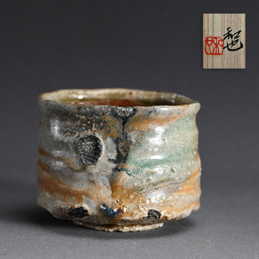Superb Shigaraki Chawan Tea Bowl ー古谷 和也 “信楽茶盌”