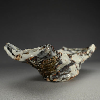 Geta Zara Plate ー村越 琢磨 “灰釉 下駄皿”