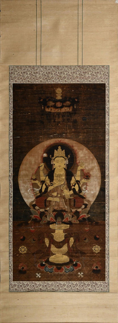 Ancient Nyorai Kojin, Guardian Deity Scroll