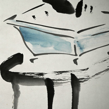 Pair of Gassaku Literati Scrolls, Kodojin, Eiran, Seito ー福田 古道人, 三浦 英蘭, 国府 犀東