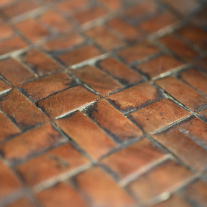 Edo p. Wood Tray Carved in the Shape of a Torn Basket