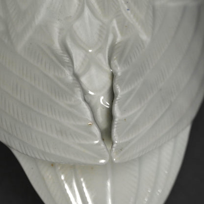 Antique White Porcelain Hirado Koro, Goose ー水鳥香炉