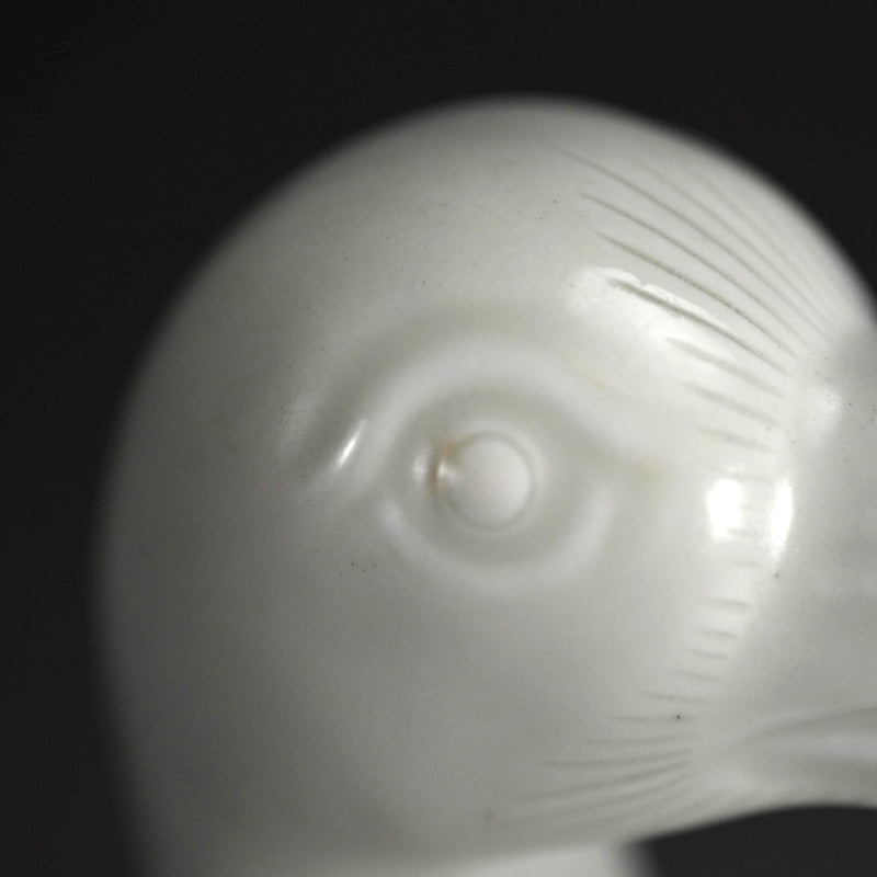 Antique White Porcelain Hirado Koro, Goose ー水鳥香炉