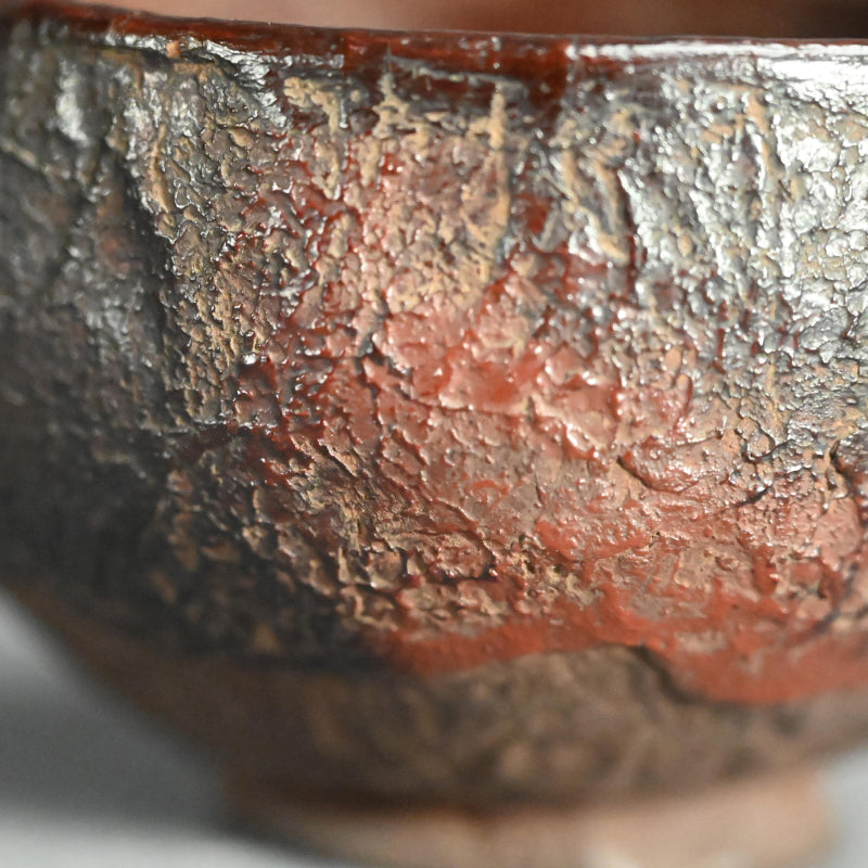 Antique Japanese Ikkan-bari Dry-Lacquer Chawan Tea Bowl