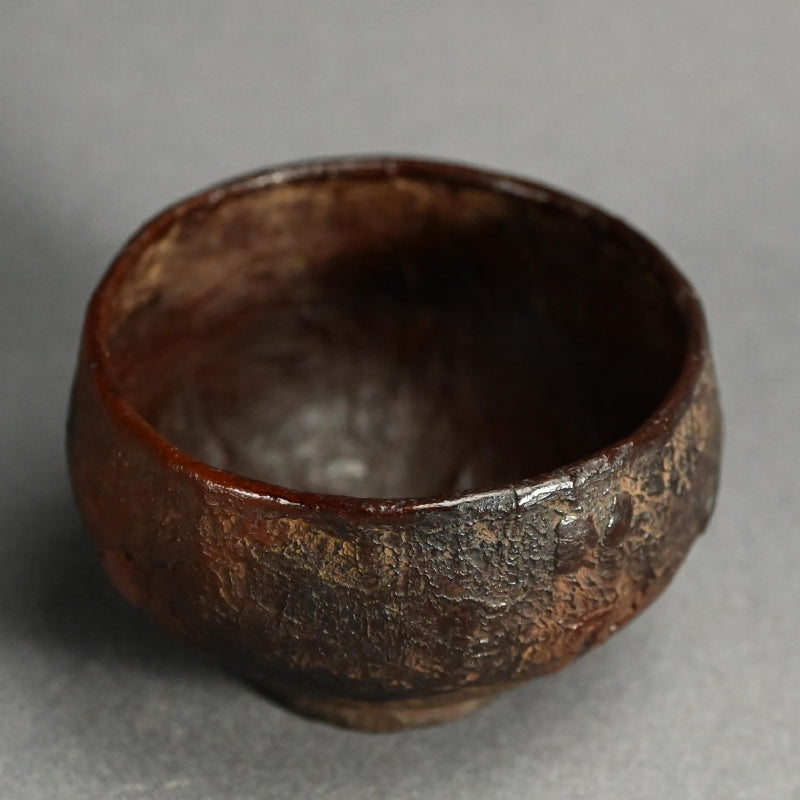 Antique Japanese Ikkan-bari Dry-Lacquer Chawan Tea Bowl