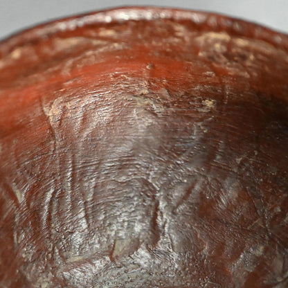 Antique Japanese Ikkan-bari Dry-Lacquer Chawan Tea Bowl