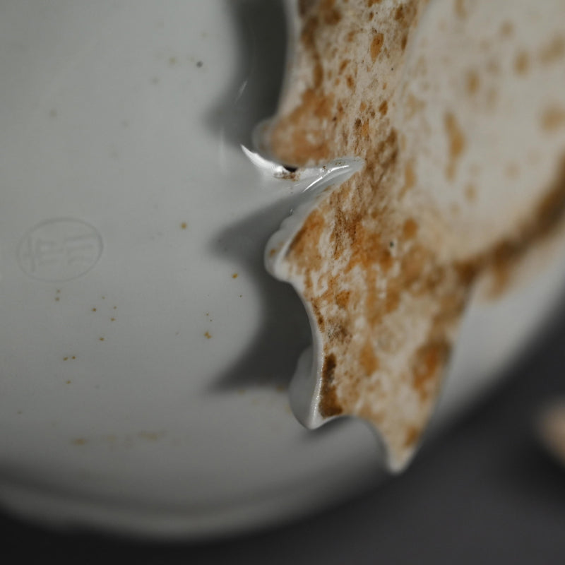 Antique White Porcelain Hirado Koro, Goose ー水鳥香炉