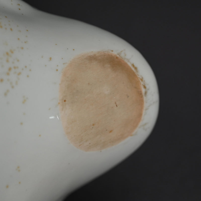 Antique White Porcelain Hirado Koro, Goose ー水鳥香炉