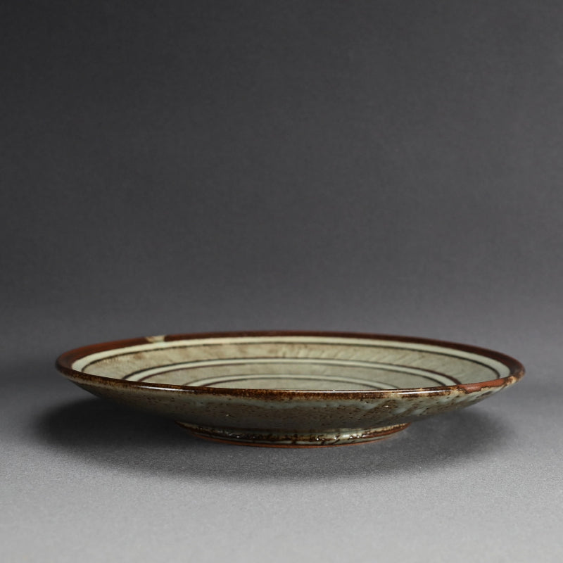 Large Platter by LNT ー島岡 達三 “地釉象嵌縄文皿”