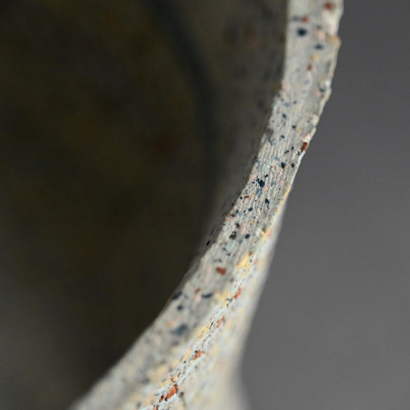 Contemporary Vase by Pioneering Female Artist ー岸 映子 “彩石象嵌器”