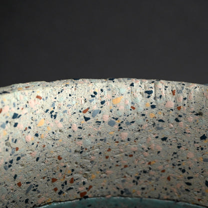 Contemporary Vase by Pioneering Female Artist ー岸 映子 “彩石象嵌器”