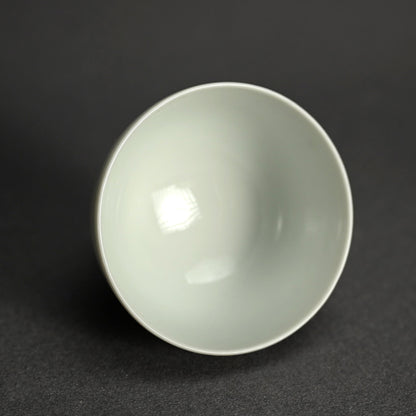 Set of 5 Sencha Tea Cups Decorated ー福田 古道人, 平安陶工 山崎 “花升茶盞”