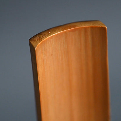 Bamboo Tea Scoop decorated ー福田 古道人, 陸羽 "茶合"