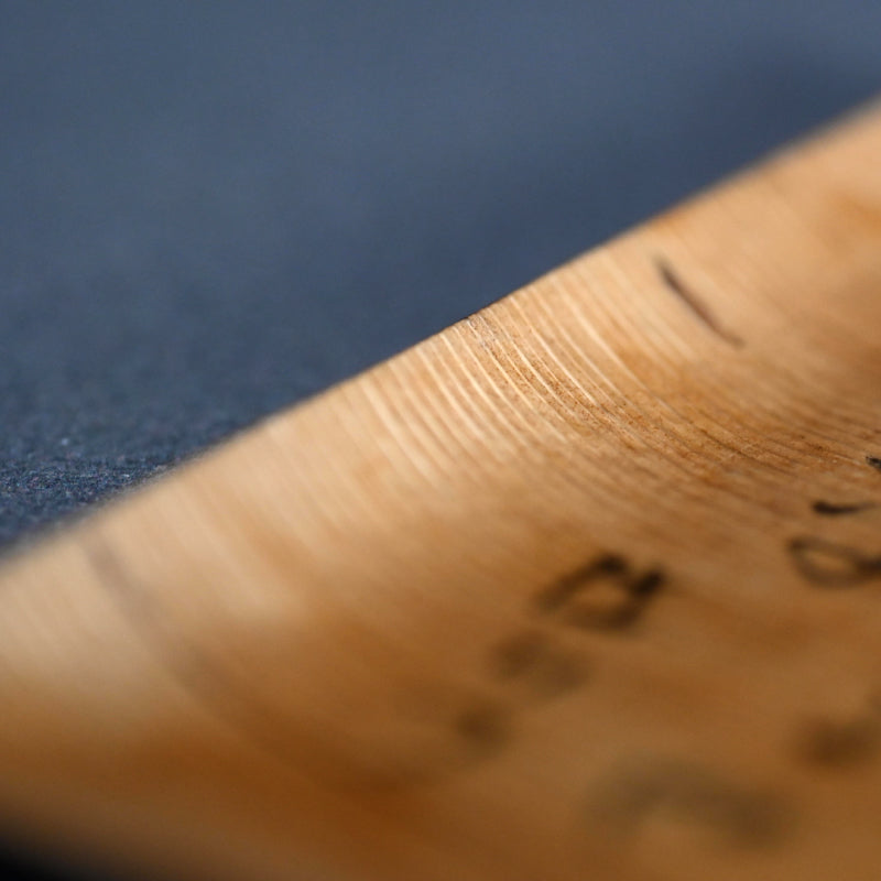 Set 5 Wooden Kashizara Plates ーはりつ (福田 古道人), 榛原紙工房 "菓子皿"