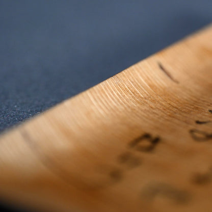 Set 5 Wooden Kashizara Plates ーはりつ (福田 古道人), 榛原紙工房 "菓子皿"