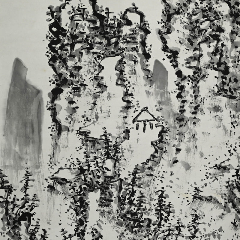 Museum Published Scroll Painting, 1914 ー福田 古道人 “険谷仙居”