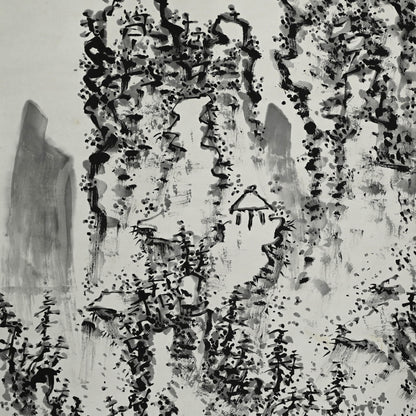 Museum Published Scroll Painting, 1914 ー福田 古道人 “険谷仙居”